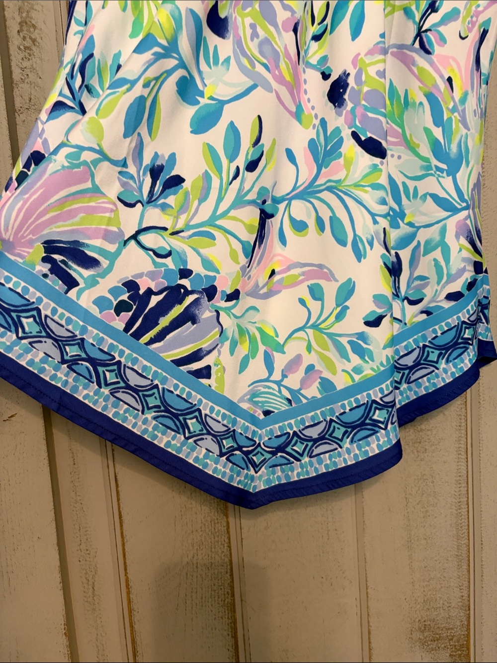 Lilly Pulitzer Halter style  blouse with Gold Ring Detail - Picture 2 of 8